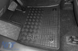 Specific rubber mats suitable for Toyota Rav4, Rav4 Hybrid after 2019, Suzuki Across after 2021, 4-piece set, black color-image-6229120