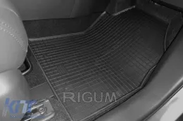 Specific rubber mats suitable for Toyota Rav4, Rav4 Hybrid after 2019, Suzuki Across after 2021, 4-piece set, black color-image-6229121