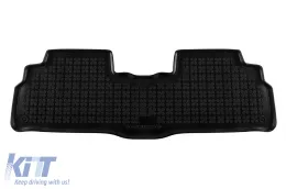 Specific rubber mats suitable for Toyota Verso 2009-2018, 3-piece set, black color-image-6215120