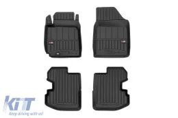 image-52-Specific rubber mats suitable for Toyota Yaris I 1999-2005 3 doors, 3-piece set, black color, with 24-month warranty