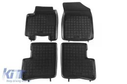 image-6-Specific rubber mats suitable for Toyota Yaris 1998-2005, 5 doors, 4-piece set, black color