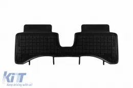 Specific rubber mats suitable for Toyota Yaris Hybrid 2012-2014, 3-piece set, black color-image-6215178