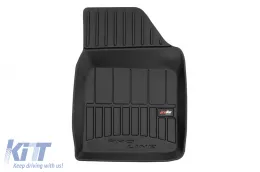 Specific rubber mats suitable for Toyota Yaris Verso 1999-2005, 4-piece set, black color, with 24-month warranty-image-6223066