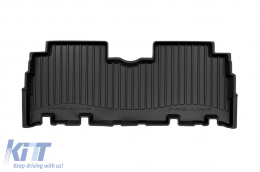 Specific rubber mats suitable for Toyota Yaris Verso 1999-2005, 4-piece set, black color, with 24-month warranty-image-6223067