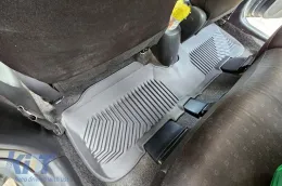 Specific rubber mats suitable for Toyota Yaris 2005-2011, 3-piece set, black color-image-6226815