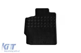 Specific rubber mats suitable for Toyota Yaris 2006-2010, 4-piece set, black color-image-6228807