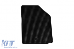 Specific rubber mats suitable for Toyota Yaris 2006-2010, 4-piece set, black color-image-6228808