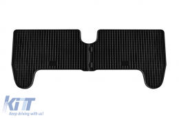 Specific rubber mats suitable for Toyota Yaris 2006-2010, 4-piece set, black color-image-6228809