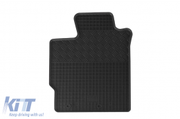 Specific rubber mats suitable for Toyota Yaris, Yaris Hybrid 2011-2019, 4-piece set, black color-image-6228812