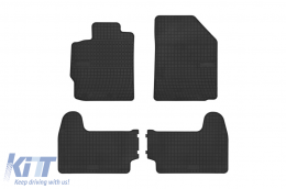 Specific rubber mats suitable for Toyota Yaris 2005-2011, 4-piece set, black color from Frogum El Toro series - ABFMT6019180