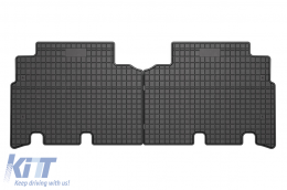 Specific rubber mats suitable for Toyota Yaris Verso 1999-2005, 4-piece set, black color-image-6230895