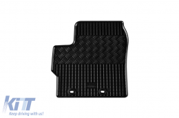 Specific rubber mats suitable for Toyota Yaris, Yaris Hybrid, Yaris Cross after 2020, Mazda 2 Hybrid after 2022, 4-piece set, black color-image-6249941