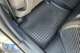 Specific rubber mats suitable for Toyota Yaris, Yaris Hybrid, Yaris Cross after 2020, Mazda 2 Hybrid after 2022, 4-piece set, black color-image-6249950