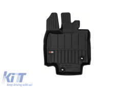 Specific rubber mats suitable for Toyota Highlander after 2019, 3-piece set, black color, with 24-month warranty-image-6223701