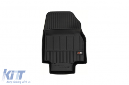 Specific rubber mats suitable for Toyota Highlander after 2019, 3-piece set, black color, with 24-month warranty-image-6223702