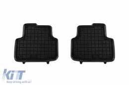 Specific rubber mats suitable for Volkswagen Golf VIII after 2019, 4-piece set, black color, without Hybrid version-image-6213440