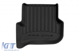 Specific rubber mats suitable for Volkswagen Golf V Plus after 2005, Seat Altea 2004-2015, Seat Altea XL after 2006, 4-piece set, black color, with 24-month warranty-image-6220813