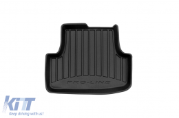 Specific rubber mats suitable for Volkswagen Golf VIII after 2019, 4-piece set, black color, with 24-month warranty-image-6223143