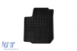 Specific rubber mats suitable for Volkswagen Golf 4, Bora 1998-2003, Beetle 1998-2011, Skoda Octavia 1997-2004, Seat Toledo, Leon 1999-2006, 4-piece set, black color-image-6249010