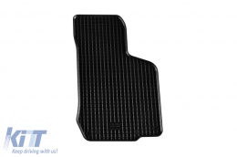 Specific rubber mats suitable for Volkswagen Golf 4, Bora 1998-2003, Beetle 1998-2011, Skoda Octavia 1997-2004, Seat Toledo, Leon 1999-2006, 4-piece set, black color-image-6249011