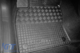 Specific rubber mats suitable for Volkswagen Golf Sportsvan 2014-2020, 4-piece set, black color-image-6249215