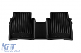 Specific rubber mats suitable for Volkswagen ID.7 after 2023, 3-piece set, black color, with 24-month warranty-image-6224091