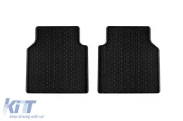 Specific rubber mats suitable for Volkswagen ID.7 after 2024, 4-piece set, black color-image-6229453