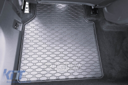 Specific rubber mats suitable for Volkswagen ID.7 after 2024, 4-piece set, black color-image-6229456