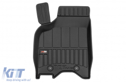 Specific rubber mats suitable for Volkswagen Lupo 1998-2005, 4-piece set, black color, with 24-month warranty-image-6223034