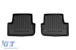 Specific rubber mats suitable for Volkswagen Polo VI, Seat Ibiza, Seat Arona after 2017, Skoda Fabia after 2021, 4-piece set, black color, with 24-month warranty-image-6221056