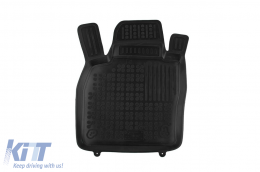 Specific rubber mats suitable for Volkswagen Taigo after 2021, 4-piece set, black color-image-6213453
