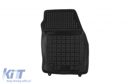 Specific rubber mats suitable for Volkswagen Taigo after 2021, 4-piece set, black color-image-6213454