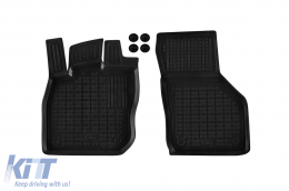 Specific rubber mats suitable for Volkswagen Passat B9 wagon, ETSI, TDI, 2x4 after 2023, 4-piece set, black color-image-6213457
