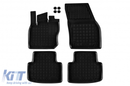image-58-Specific rubber mats suitable for Volkswagen Tiguan after 2024, 4-piece set, black color