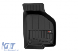 Specific rubber mats suitable for Volkswagen Passat B6, B7 2005-2014, CC 2008-2017, 4-piece set, black color, with 24-month warranty-image-6220672