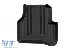 Specific rubber mats suitable for Volkswagen Passat B6, B7 2005-2014, CC 2008-2017, 4-piece set, black color, with 24-month warranty-image-6220674