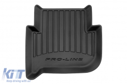 Specific rubber mats suitable for Volkswagen Touran 2003-2010, 4-piece set, black color, with 24-month warranty-image-6220764