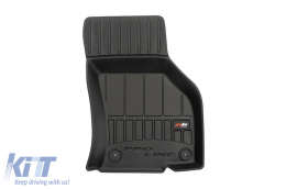 Specific rubber mats suitable for Volkswagen Passat B8 sedan, wagon, Alltrack after 2014, 4-piece set, black color, with 24-month warranty-image-6221087