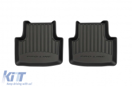 Specific rubber mats suitable for Volkswagen Passat B8 sedan, wagon, Alltrack after 2014, 4-piece set, black color, with 24-month warranty-image-6221088