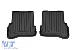Specific rubber mats suitable for Volkswagen Passat B5 1996-2005, 4-piece set, black color, with 24-month warranty-image-6222586