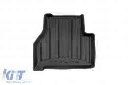 Specific rubber mats suitable for Volkswagen Caddy after 2021, 4-piece set, black color, with 24-month warranty-image-6223019