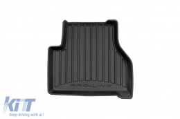 Specific rubber mats suitable for Volkswagen Caddy after 2021, 4-piece set, black color, with 24-month warranty-image-6223020