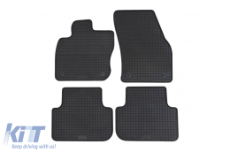Specific rubber mats suitable for Volkswagen Tiguan after 2024, 4-piece set, black color - ABFMV6018371