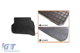 Specific rubber mats suitable for Volkswagen Polo, Cross Polo 2010-2017, Seat Ibiza, Ibiza ST 2009-2017 Set of 4 pcs, black-image-6226435