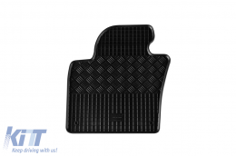 Specific rubber mats suitable for Volkswagen Tiguan 2008-2011, 4-piece set, black color-image-6228830