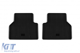 Specific rubber mats suitable for Volkswagen Tiguan 2008-2011, 4-piece set, black color-image-6228832