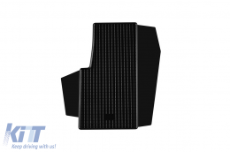 Specific rubber mats suitable for Volkswagen Crafter after 2017, 3-piece set, black color-image-6228975