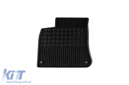 Specific rubber mats suitable for Volkswagen Touareg, Porsche Cayenne after 2018, Porsche Cayenne E-Hybrid after 2022, 4-piece set, black color-image-6229023