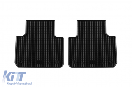 Specific rubber mats suitable for Volkswagen Touareg, Porsche Cayenne after 2018, Porsche Cayenne E-Hybrid after 2022, 4-piece set, black color-image-6229025