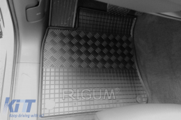 Specific rubber mats suitable for Volkswagen Touareg, Porsche Cayenne after 2018, Porsche Cayenne E-Hybrid after 2022, 4-piece set, black color-image-6229026